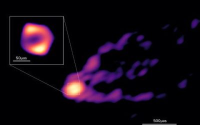 Postdoctorada UdeC trabaja en equipo de astrónomos que obtienen primera imagen de materia cayendo en un agujero negro