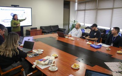 Comitiva de la U. de Magallanes recorrió la UdeC para conocer modelo de I+D